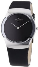 Skagen 582XLSLM Swiss Black Leather
