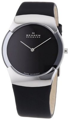 Skagen 582XLSLM Swiss Black Leather