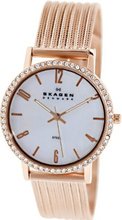 Skagen 922SRRR White Label Analog Display Analog Quartz Rose Gold