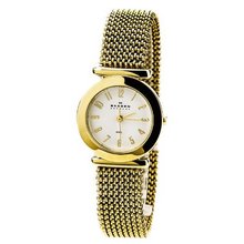 Skagen Analog, Gold Tone Stretch Mesh