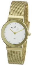 Skagen Gold Tone Mesh Band #358SGGD