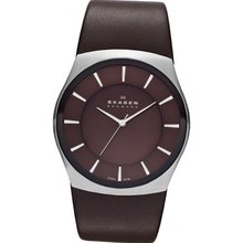 Skagen Klassik Three-Hand Leather - Brown Skw6016