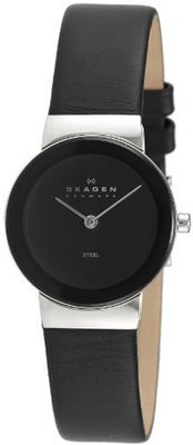 Skagen Klassik Two-Hand Leather - Black 358Sslb