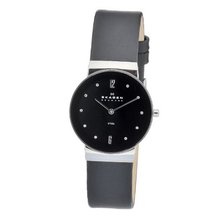 Skagen O358LSLBB Quartz Black Dial Stainless Steel