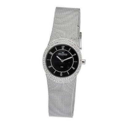Skagen O566XSSSB Quartz Black Dial Stainless Steel