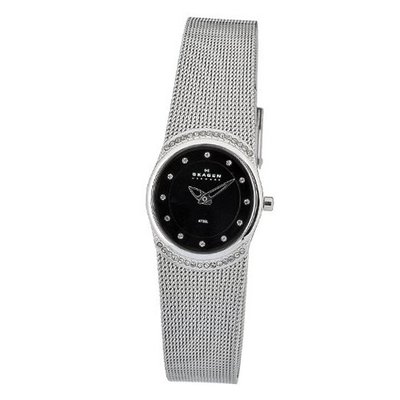 Skagen O686XSSSB Quartz Black Dial Stainless Steel