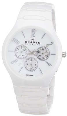Skagen SK817SXWC1 Ceramic Mother-Of-Pearl Dial