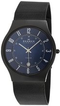 Skagen T233XLTMN Royal Blue Dial And Black Signature Skagen Band