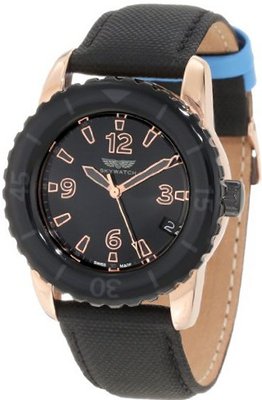 uSkywatch Sky AMI011 Classic Analog Epoxy Bezel Swiss-Made 