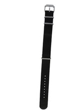 Black Nylon Strap, Silver Buckle