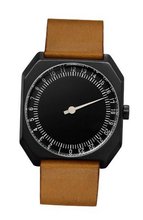 slow Jo - Brown Vintage Leather, Black Case, Black Dial - Swiss Made
