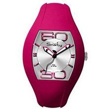 Smarty XL Unisex Quartz with Red Dial Analogue Display and Red Silicone Strap SW050I