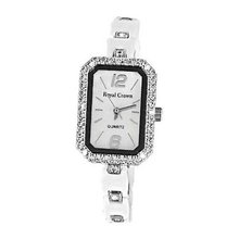 Smays Ladies White Ceramic Diamond