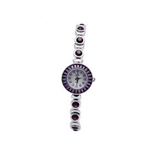 Smays Purple Swarovski Wrist Small Female A1217 -Silver
