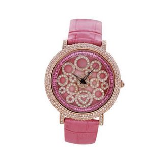 Smays Strike Lucky Big Dial Rhinestone Fashion es A1156 - Pink