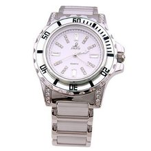 Smays White Ceramics Band Fashion es for  A1023 -Silver