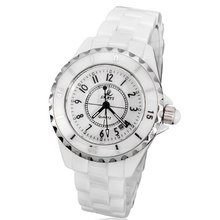 Smays White Ceramics Fashion Ladies A01J12 -White