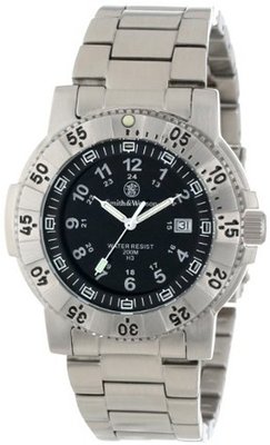 Smith & Wesson SWW-357-SS Aviator Tritium H3 Stainless Steel Strap