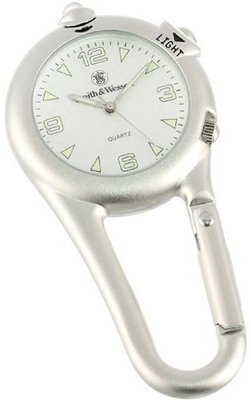 Smith & Wesson SWW-36-SLV Classic Silver Dial Carabiner Pocket