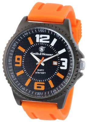 Smith & Wesson SWW-LW6083 EGO Bold Large Black Dial Rubber Band