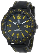 Smith & Wesson SWW-LW6086 EGO Bold Large Black Dial Leather Band