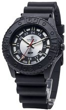 Smith & Wesson SWW-MP18-GRY M&P Swiss Tritium H3 Silver Dial Rubber Band