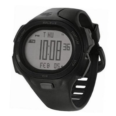 Soleus SR008001 P.R. Grey Digtial Dial with Black Polyurethane Strap