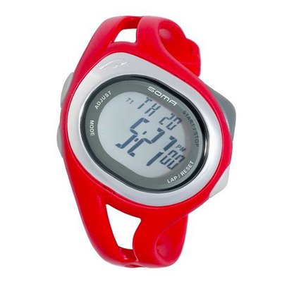 Soma DYK500003 RunOne S Red Strap Digital Sports