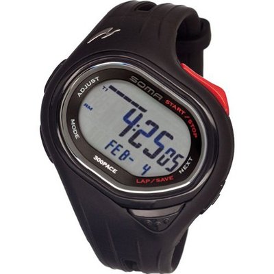 Soma Running 300 (Black Dial; Black Band; Black Bezel; Black Marker)