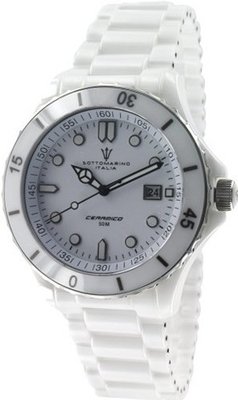uSottomarino Italia Ceramic Sapphire Crystal White Dial by Sottomarino SM70010-E  