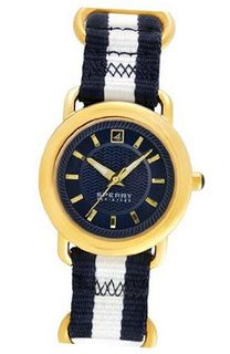 Sperry Top-Sider , Hayden Navy Blue and White Stripe Nylon Ring 36mm 102048