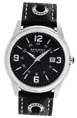 Sperry Top-Sider 'Preston' Round Leather Strap , 42Mm