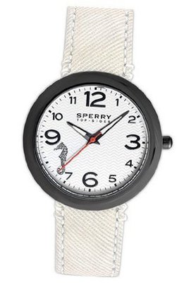 Sperry Top-Sider , Sandbar White Seersucker Leather Strap 40mm 102047