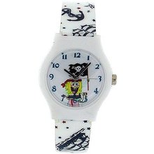 Spongebob Squarepants Quarz Analogue Pirate Theme Boys PU Strap SB046