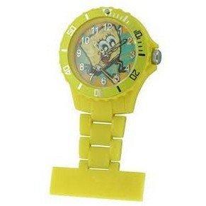 Spongebob Squarepants Water Resistant Yellow Rotating Bezel Nurse Fob SB35