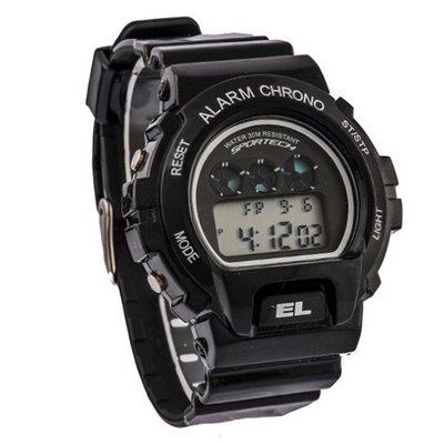 Sportech SP10401 - Digital Sport - Shock Resistant Black
