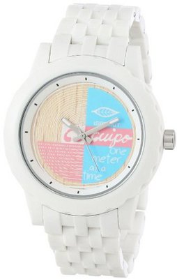 Sprout SC/6800TNWT Graphic Wood Dial White Corn Resin Bracelet