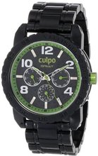 Sprout SC/7000GNBK Multi-Function Green Accented Black Corn Resin Bracelet