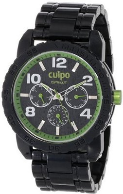 Sprout SC/7000GNBK Multi-Function Green Accented Black Corn Resin Bracelet