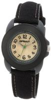 Sprout ST/1047BKGYBK Black Organic Cotton Strap Bamboo Dial