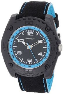 Sprout ST/3007LBBK Light Blue Accented Black Organic Cotton Strap