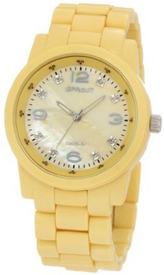 Sprout ST/5042YMYL Diamond Dial Yellow Corn-Resin Bracelet