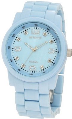 Sprout ST/5043BMLB Diamond Dial Light Blue Corn-Resin Bracelet