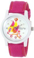 Sprout ST/5509MPDP Diamond Accented Bird Theme Dial Pink Organic Cotton Strap