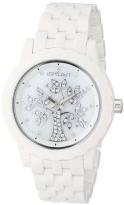 Sprout ST/6807MPWT Tree Theme Dial White Corn Resin Swarovski Elements Bracelet