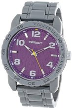 Sprout ST/7007PRGY Purple Tree Bark Dial Grey Corn Resin Bracelet