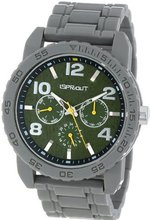 Sprout ST/7008GNGY Gray Corn Resin and Green Tree Bark