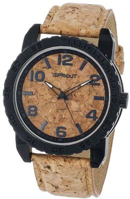 Sprout ST/7009CKCK Black Corn Resin Case Cork Dial and Strap