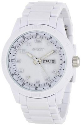 Sprout ST3100MPWT Mother-Of-Pearl Dial White Corn Resin Bracelet