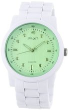 Sprout ST5027GCWT Diamond Accented White Corn Resin Bracelet